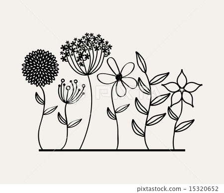 flowers design over white background vector illustration flowers design over white background vector illustration 15320652