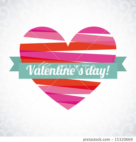 valentines day over gray background vector illustration valentines day over gray background vector illustration 15320669