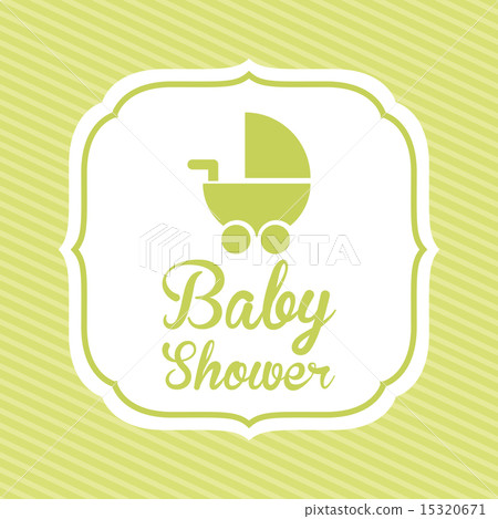 baby shower design over lineal background vector illustration baby shower design over lineal background vector illustration 15320671