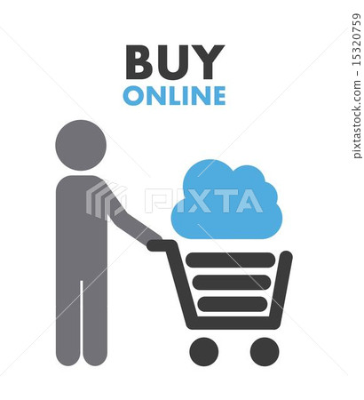 Buy online design over gray background vector illustration Buy online design over gray background vector illustration 15320759