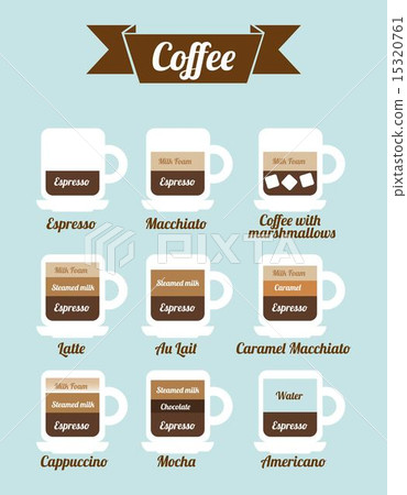 coffee icons over blue background vector illustration coffee icons over blue background vector illustration 15320761
