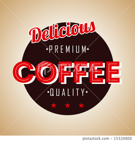 coffee design over bronze background vector illustration 15320808