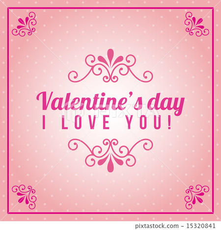 valentines day over pink background vector illustration valentines day over pink background vector illustration 15320841