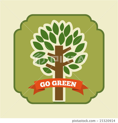 eco design over cream background vector illustration eco design over cream background vector illustration 15320914