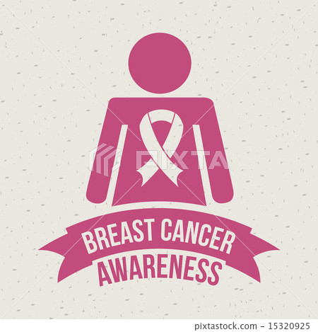 Breast cancer design over beige background vector illustration 15320925