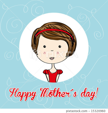 happy mothers day over blue background vector illustration happy mothers day over blue background vector illustration 15320960