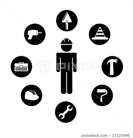 construction design over white background vector illustration construction design over white background vector illustration 15320996