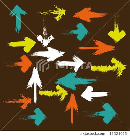 arrows design over brown background vector illustration arrows design over brown background vector illustration 15321055