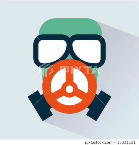 danger zone symbol over blue background vector illustration 15321181