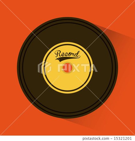 Music elements with flat desiign Vector illustration 15321201