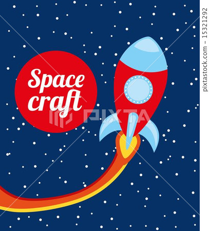 space craft design over night background vector illustration space craft design over night background vector illustration 15321292