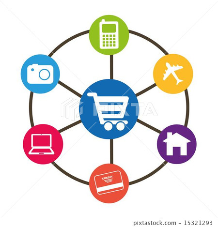 shopping design over white background vector illustration shopping design over white background vector illustration 15321293