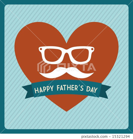 fathers day over blue background vector illustration 15321294