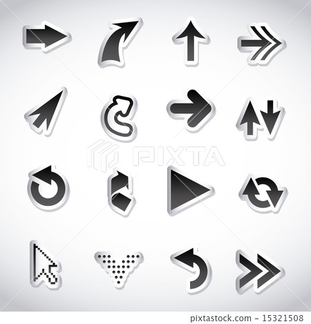 arrows design over gray background vector illustration arrows design over gray background vector illustration 15321508