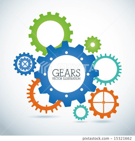 gears design over gray background vector illustration 15321662