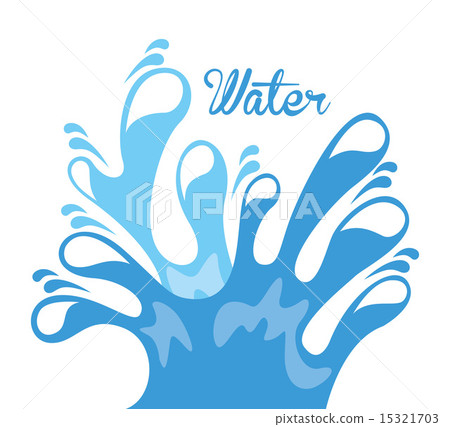 water design over white background vector illustration 15321703