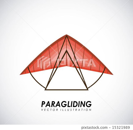 Paragliding design over gray background vector illustration Paragliding design over gray background vector illustration 15321989