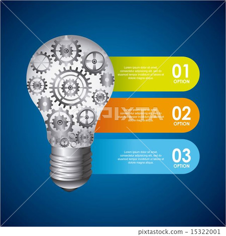 Bulb design over blue background vector illustration Bulb design over blue background vector illustration 15322001