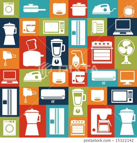 Appliances design over colorful background vector illustration 15322142