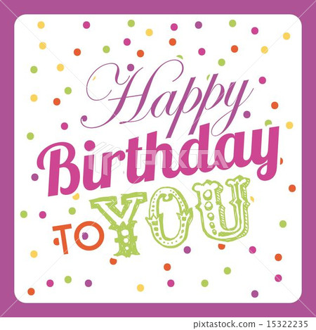 Birthday design over pink background vector... - Stock Illustration ...