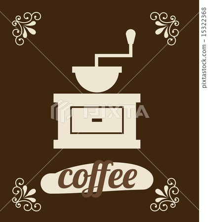 Coffee design over brown background vector illustration 15322368