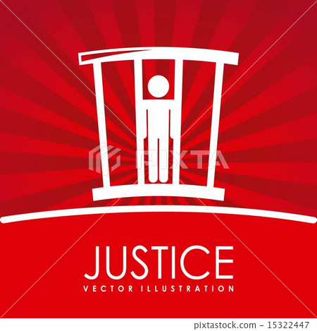 Law design over red background vector illustration Law design over red background vector illustration 15322447