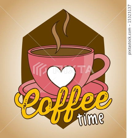 Coffee design over brown background vector illustration Coffee design over brown background vector illustration 15323137