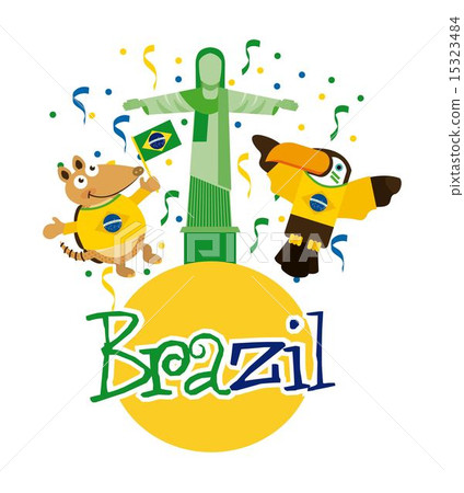 Brazil design over white background vector illustration 15323484
