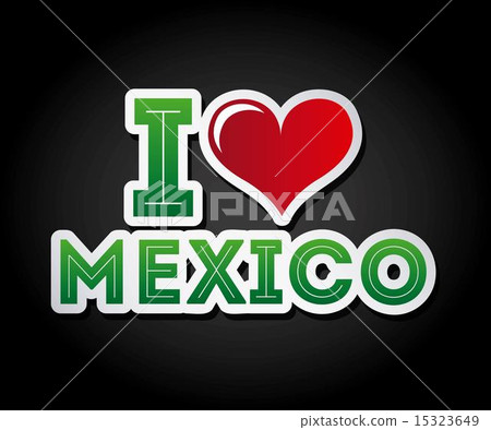 Mexico design over black background vector illustration 15323649