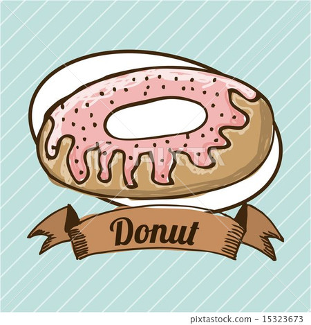 图库插图: bakery design over blue background vector illustration