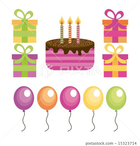 Birthday design over white background vector illustration Birthday design over white background vector illustration 15323714