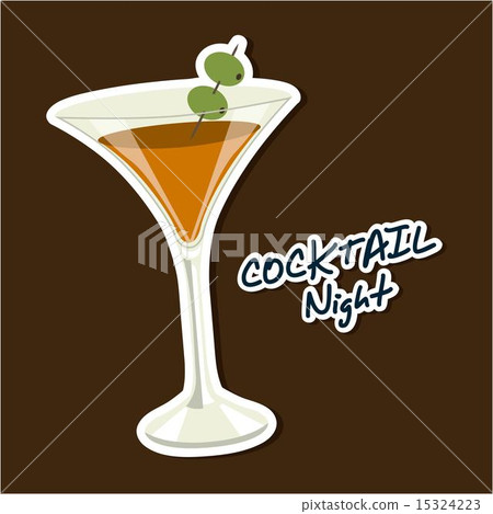 Drinks design over brown background vector illustration 15324223