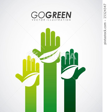 Ecology design over gray background vector illustration 15324347
