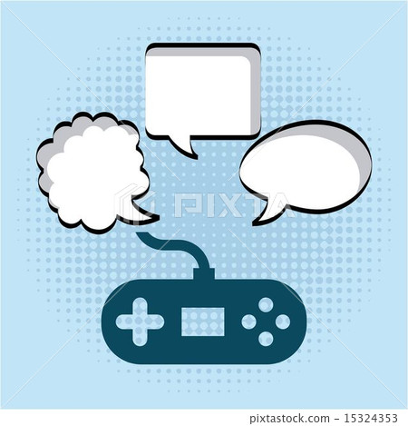 Video game design over blue background vector illustration Video game design over blue background vector illustration 15324353