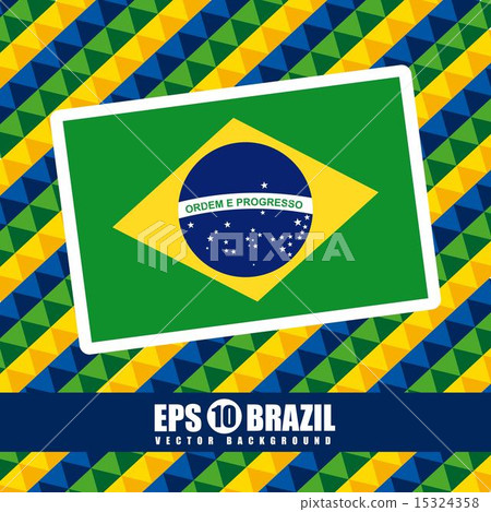Brazil design over abstract background vector illustration 15324358