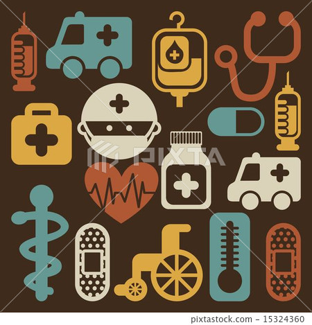 Medical design over brown background vector illustration Medical design over brown background vector illustration 15324360