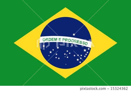 Brazil design over green background vector illustration Brazil design over green background vector illustration 15324362