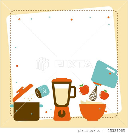Kitchen design over beige background vector illustration 15325065