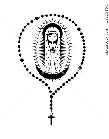 Holy Mary design over white background vector illustration 15325150