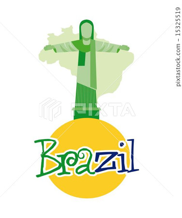 Brazil design over white background vector illustration 15325519