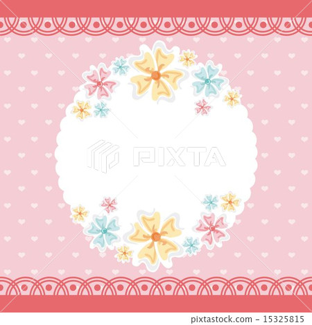 Flowers design over pink background vector illustration 15325815