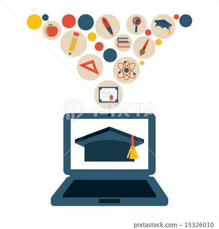 Graduation design over white background vector illustration Graduation design over white background vector illustration 15326010