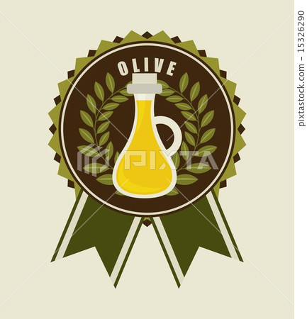 Olives design over beige background vector illustration Olives design over beige background vector illustration 15326290
