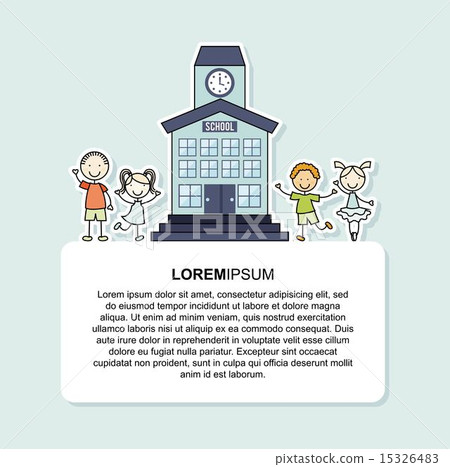 Kids design over blue background vector illustration Kids design over blue background vector illustration 15326483