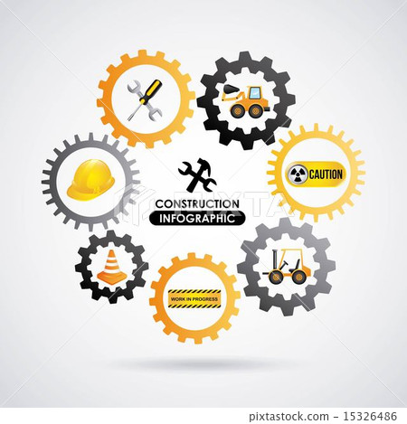 Construction design over gray background vector illustration Construction design over gray background vector illustration 15326486