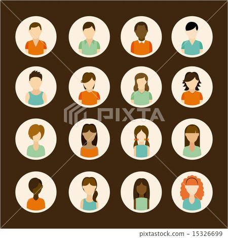 People design over brown background vector illustration 15326699