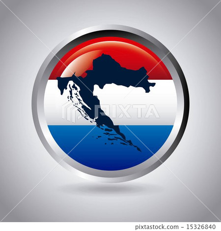 Croatia design over gray background vector illustration 15326840