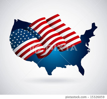 USA design over white background vector illustration 15326859