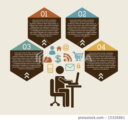 Business design over beige background vector illustration Business design over beige background vector illustration 15326861