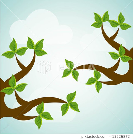 Ecology design over blue background vector illustration 15326872
